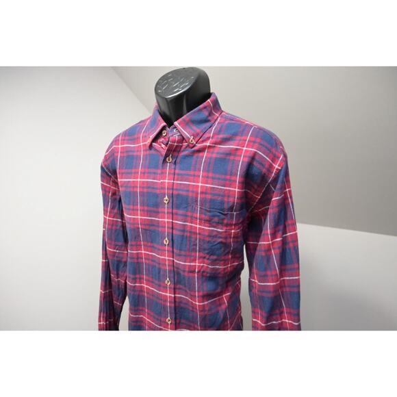 Southern Proper Flannel Shirt Plaid Long Sleeve Traditional Fit Mens Size Large - Picture 3 of 8